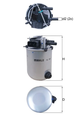 KL909 Mahle Original Filtro de gasolina