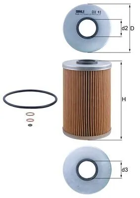 Filtro de aceite Mahle Original OX41D precio, desde 6,08 EUR
