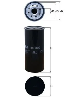Filtro combustible Mahle Original KC300 precio, desde 21,26 EUR