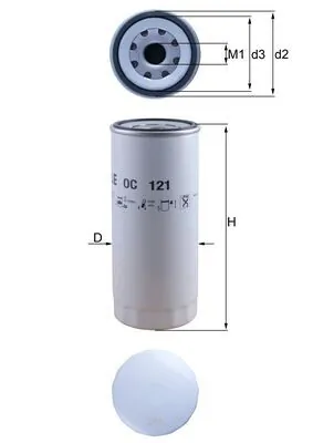 Filtro de aceite Mahle Original OC121 precio, desde 13,72 EUR