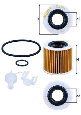 Filtro de aceite para Toyota Prius ZVW30
