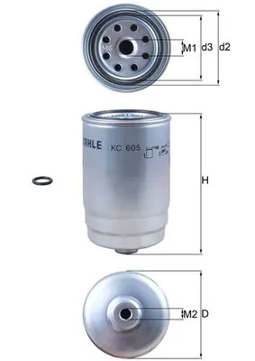 KC605D Mahle Original Filtro de gasolina
