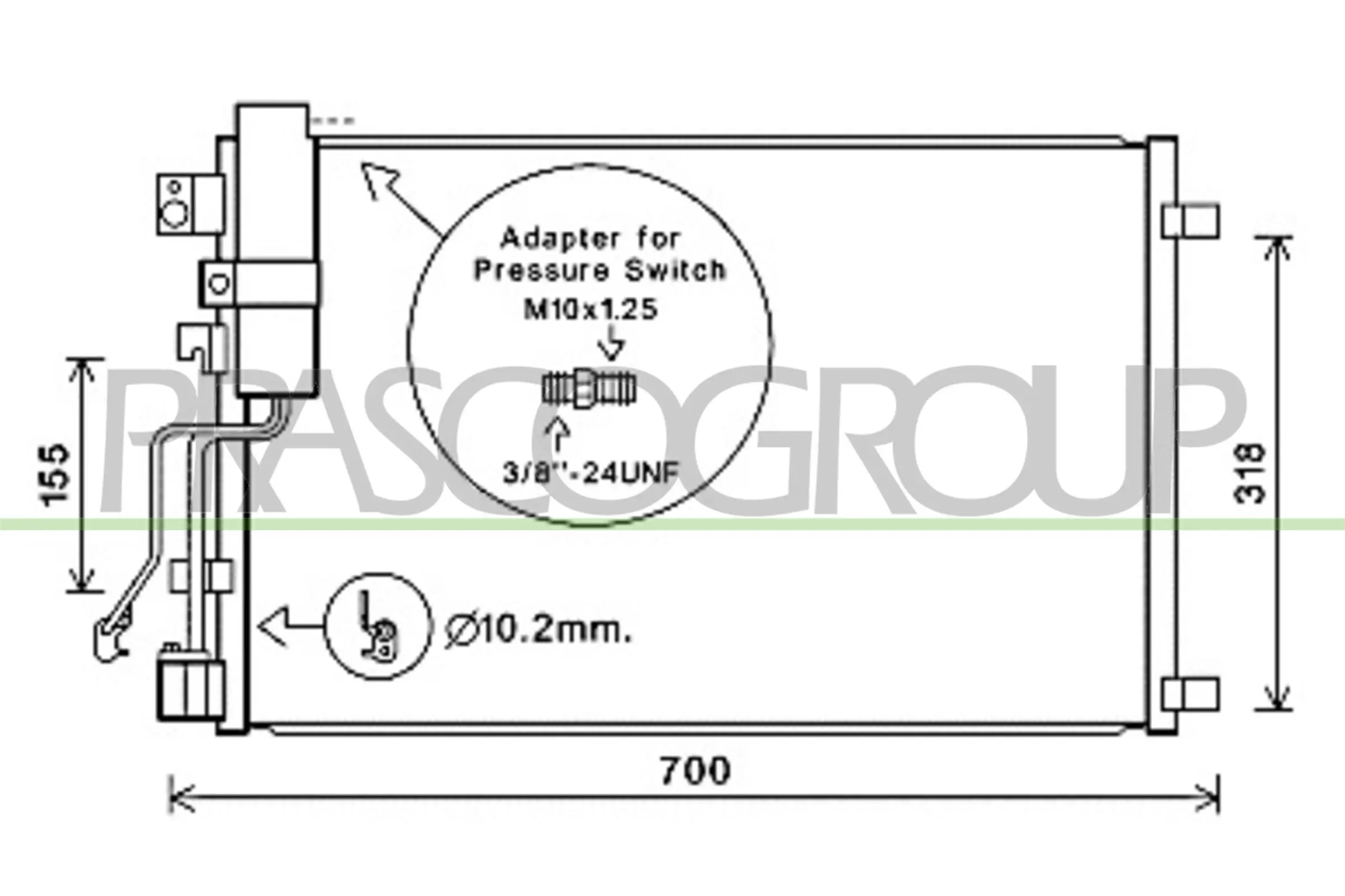 Aire acondicionado capacitor Nissan Qashqai +2 I SUV (J10) (2007 - 2014) precio, desde 83,54 EUR