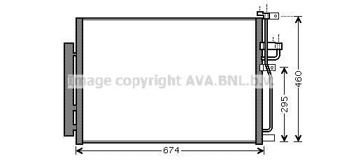 Radiador de aire acondicionado para Chevrolet Captiva II C140