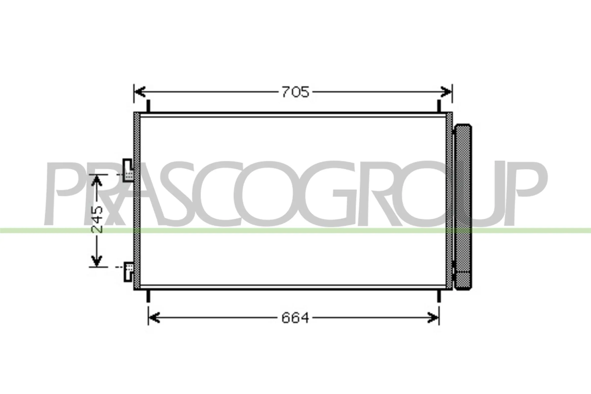 Radiador de aire acondicionado para Toyota RAV4 III A3