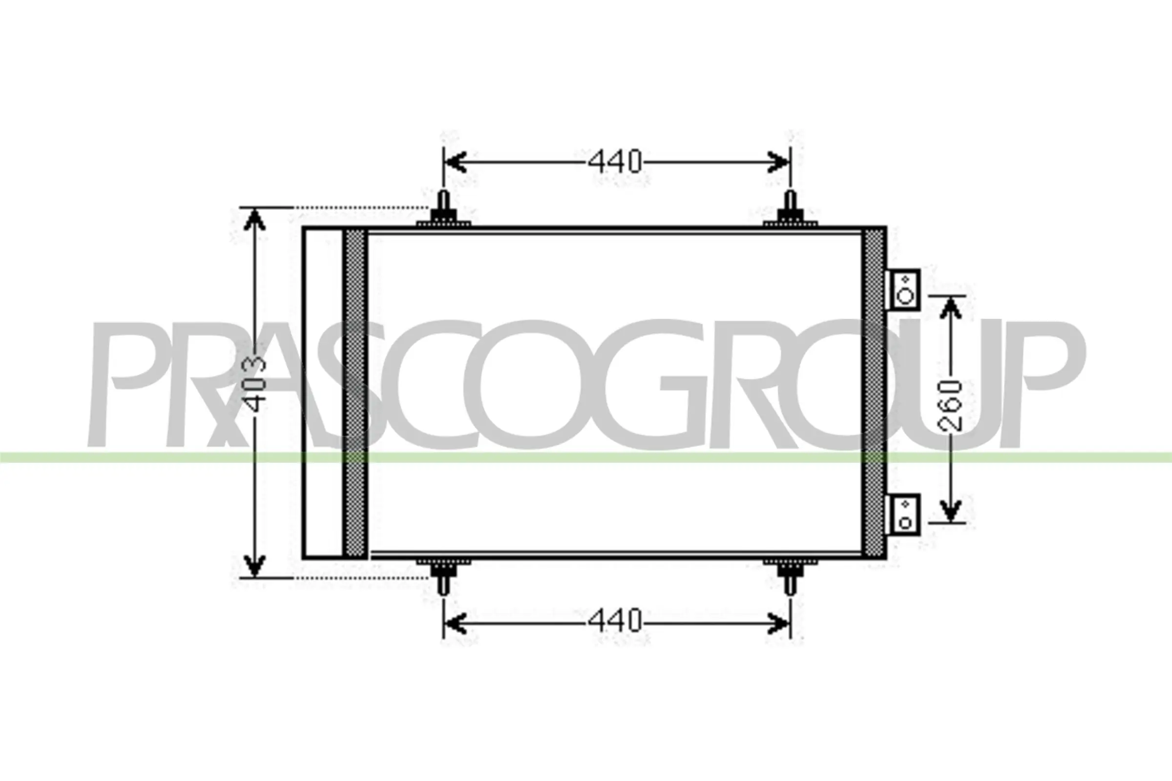 8660003646 Renault (RVI) Radiador de aire acondicionado