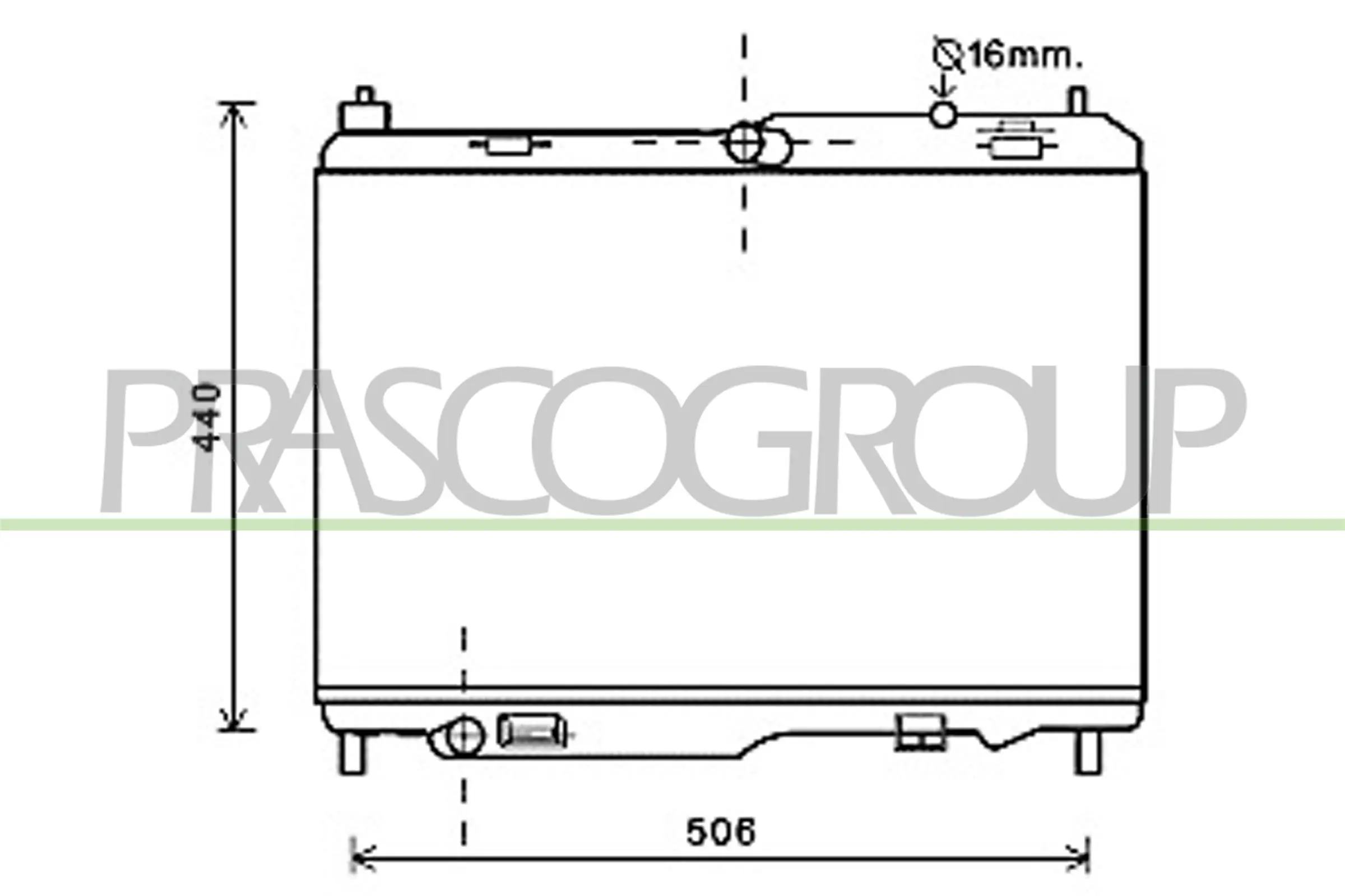 Radiador para Ford Ka UK, FK