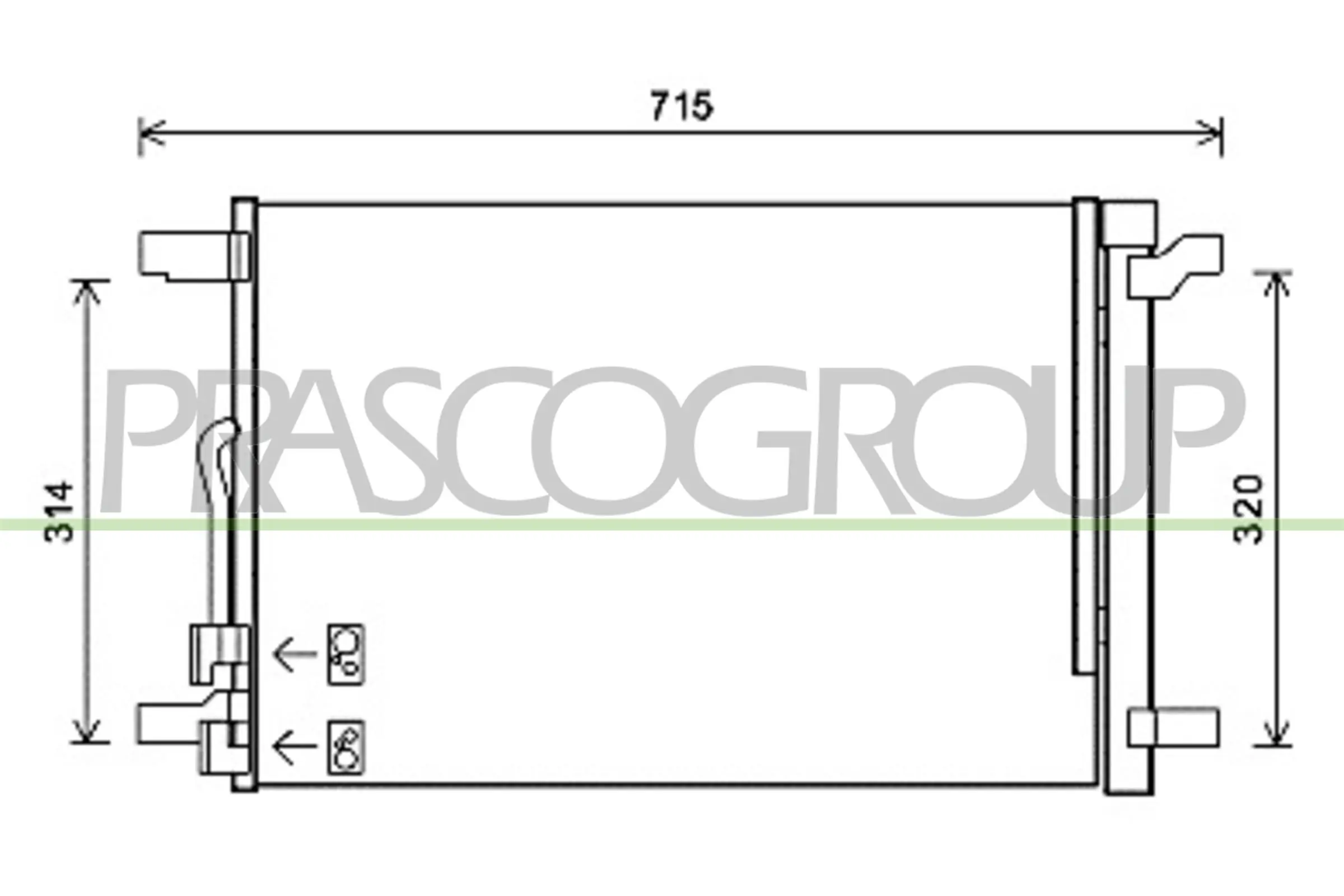 Comprar 1637843680 VAG Condensador de aire acondicionado