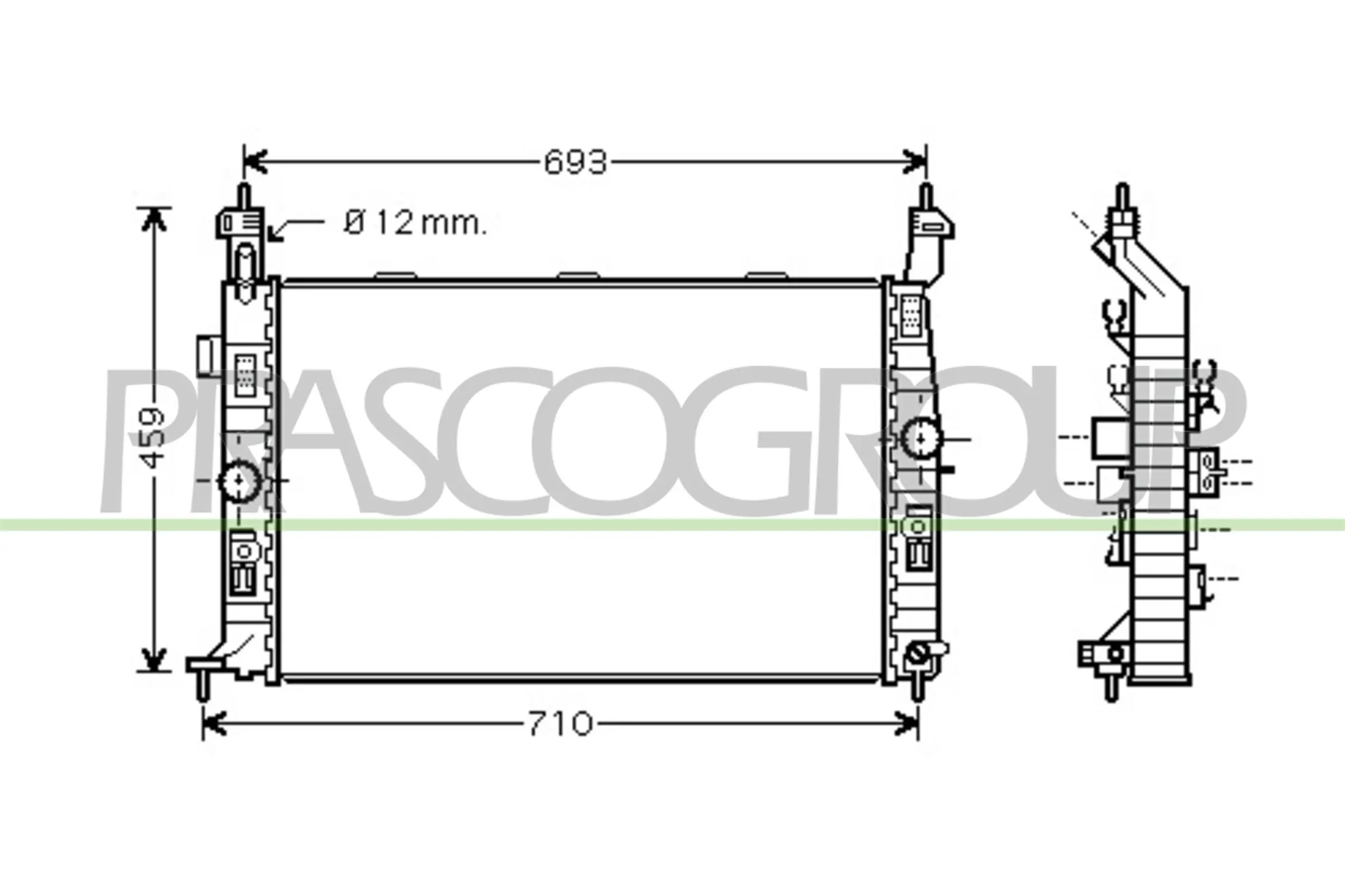 Comprar Radiador de refrigeración del motor Opel Meriva   a bajo precio