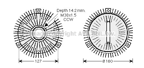  Embrague viscoso de ventilador Mercedes E 