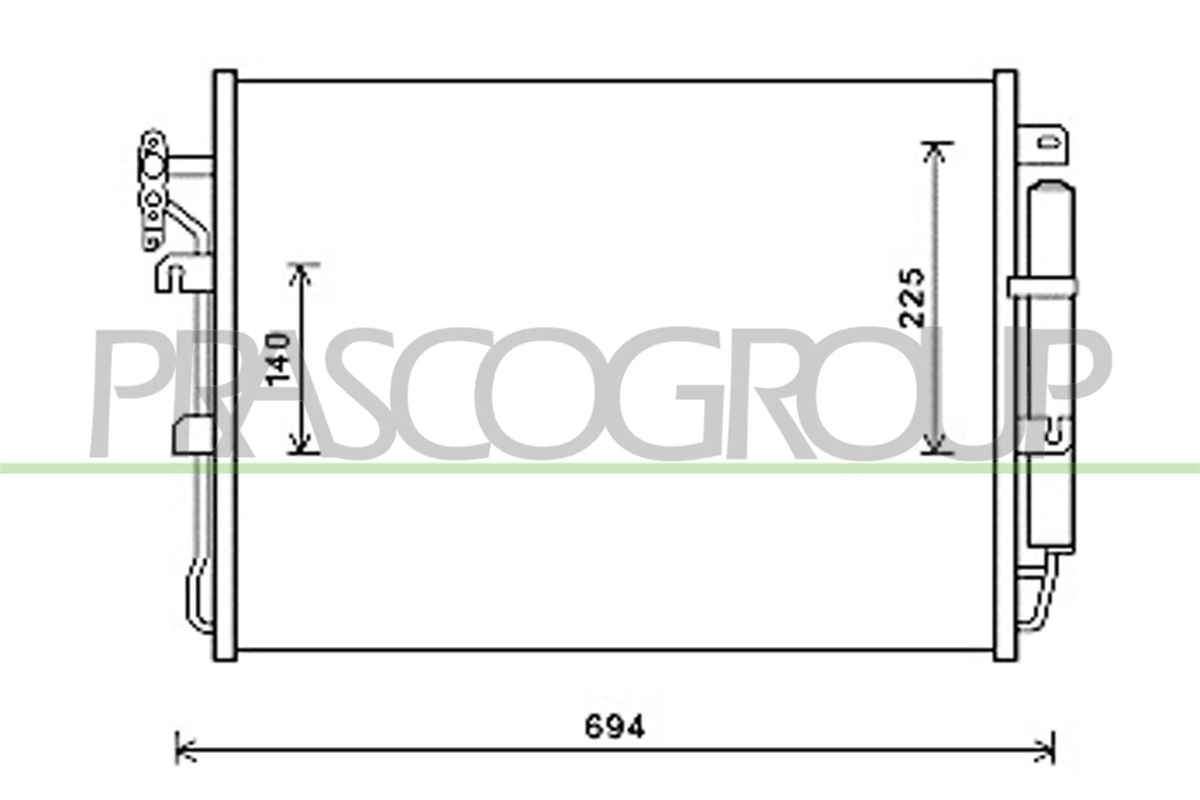 Aire acondicionado capacitor Land Rover Range Rover SPORT I SUV (L320) (2005 - 2013) precio, desde 76,96 EUR