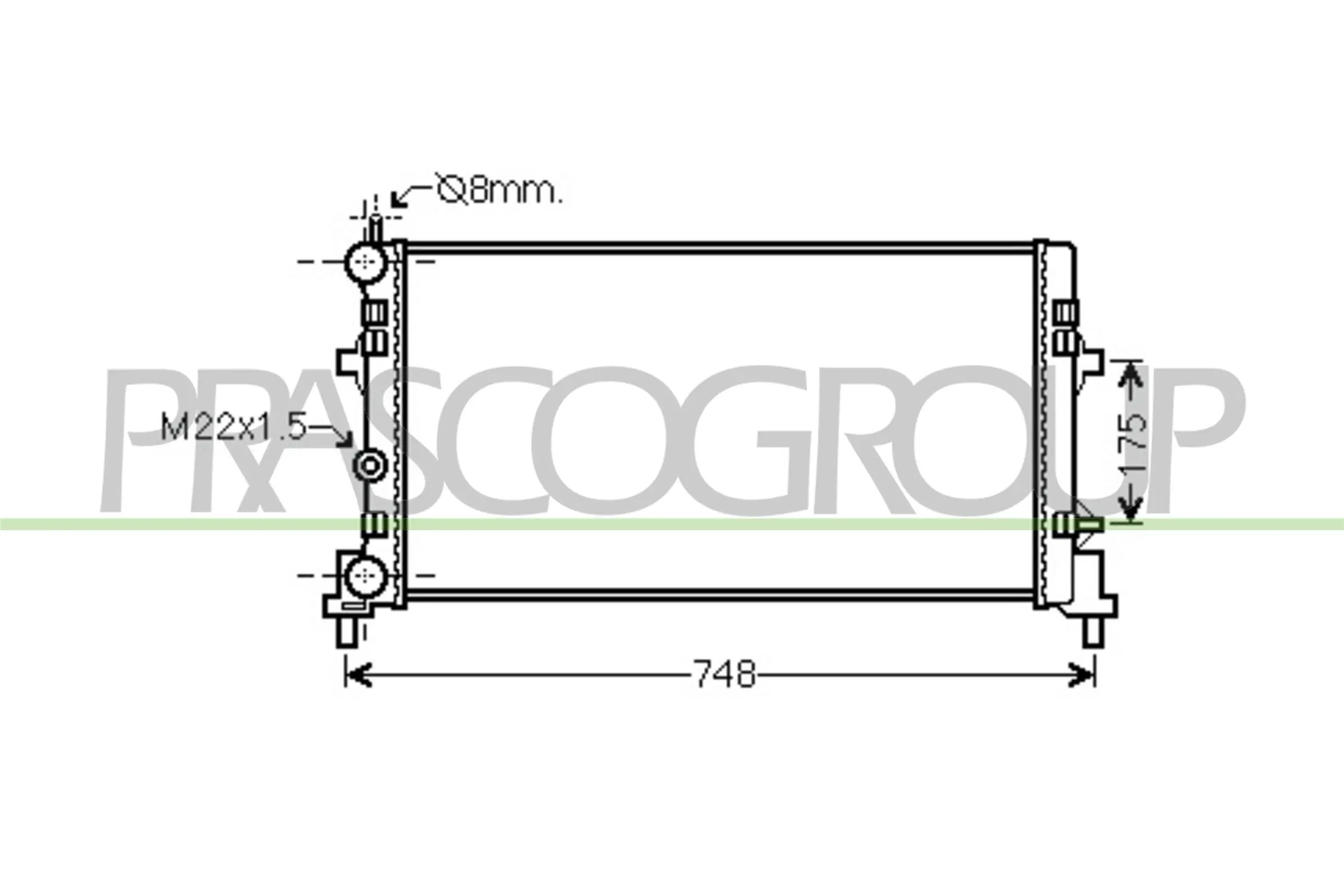 Refrigeración del motor para Skoda Fabia II 5J5, 545