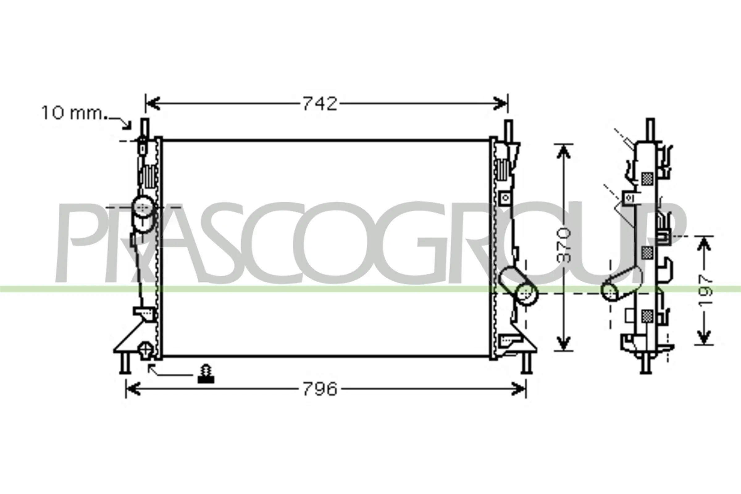 Comprar M0121140 Jdeus Radiador de auto