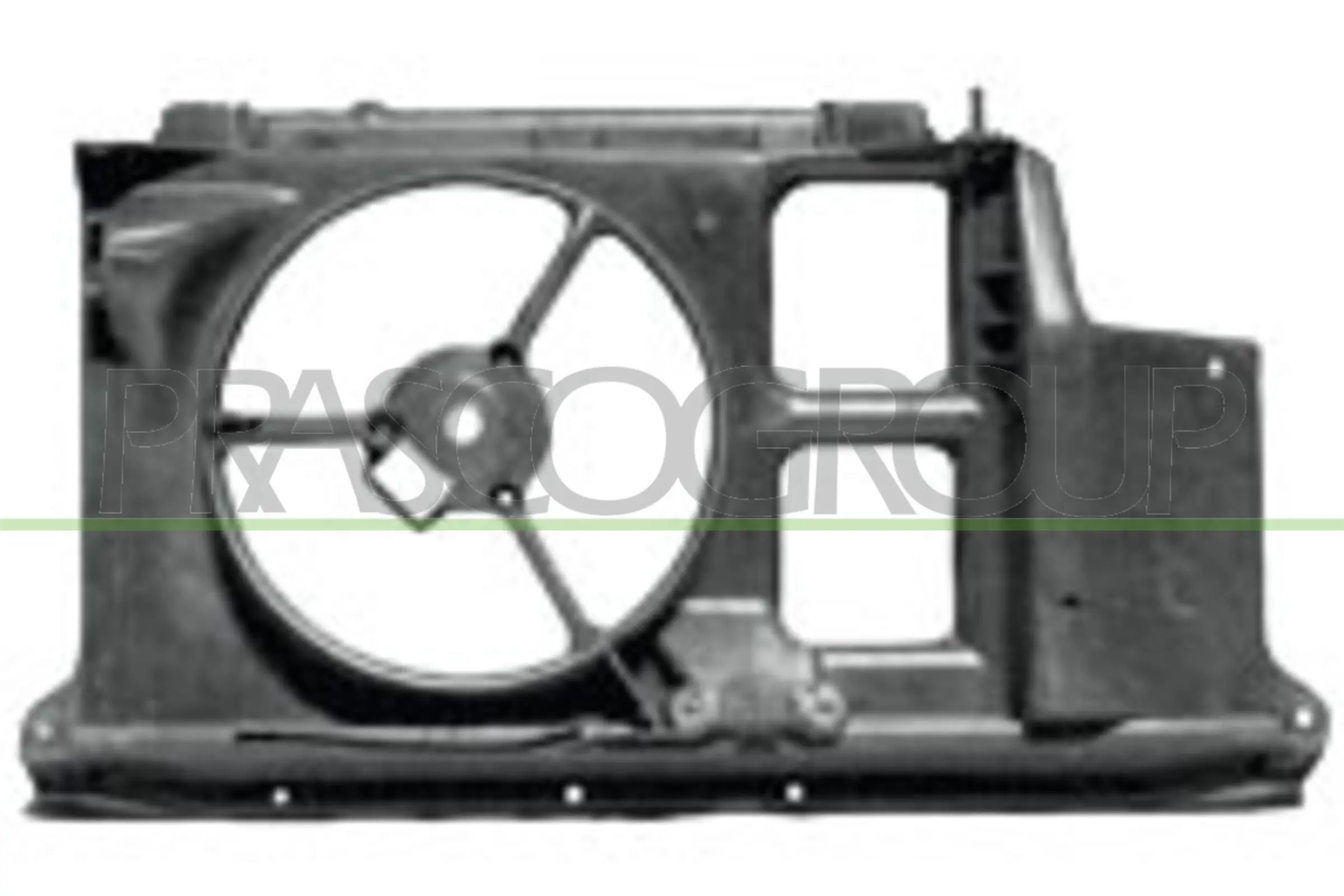 Soporte de radiador completo Peugeot 206 2A/C