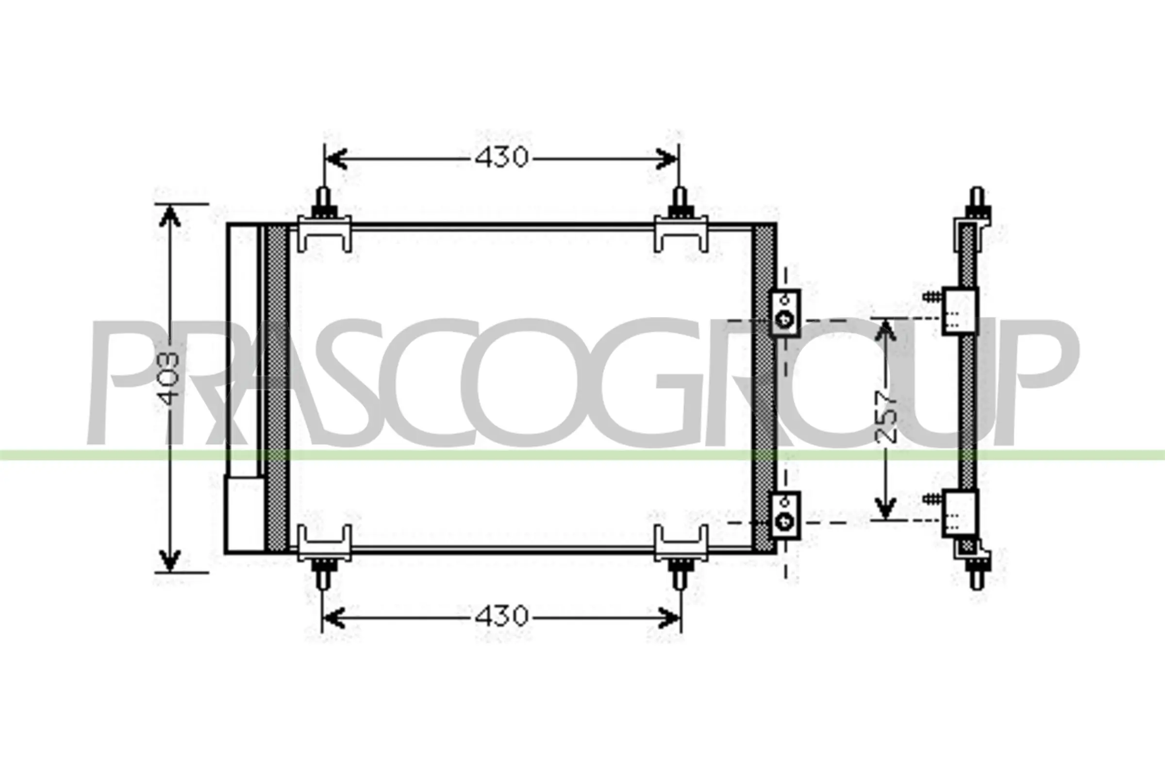 BC820 Magneti Marelli Radiador de aire acondicionado
