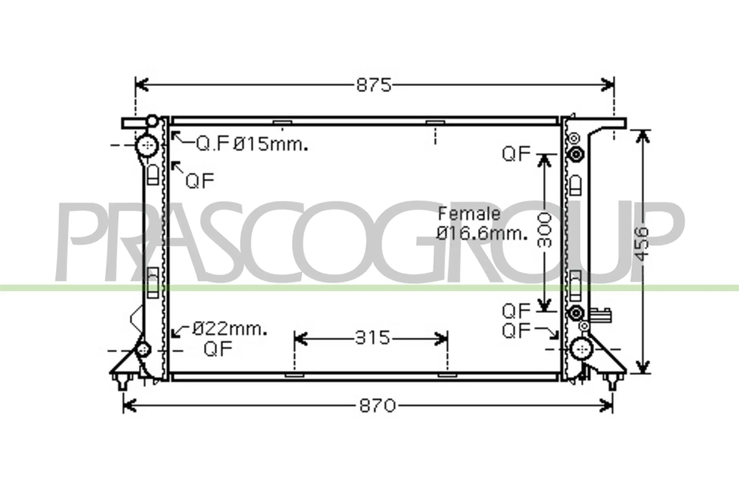 Comprar 1337082 Polcar Radiador de auto