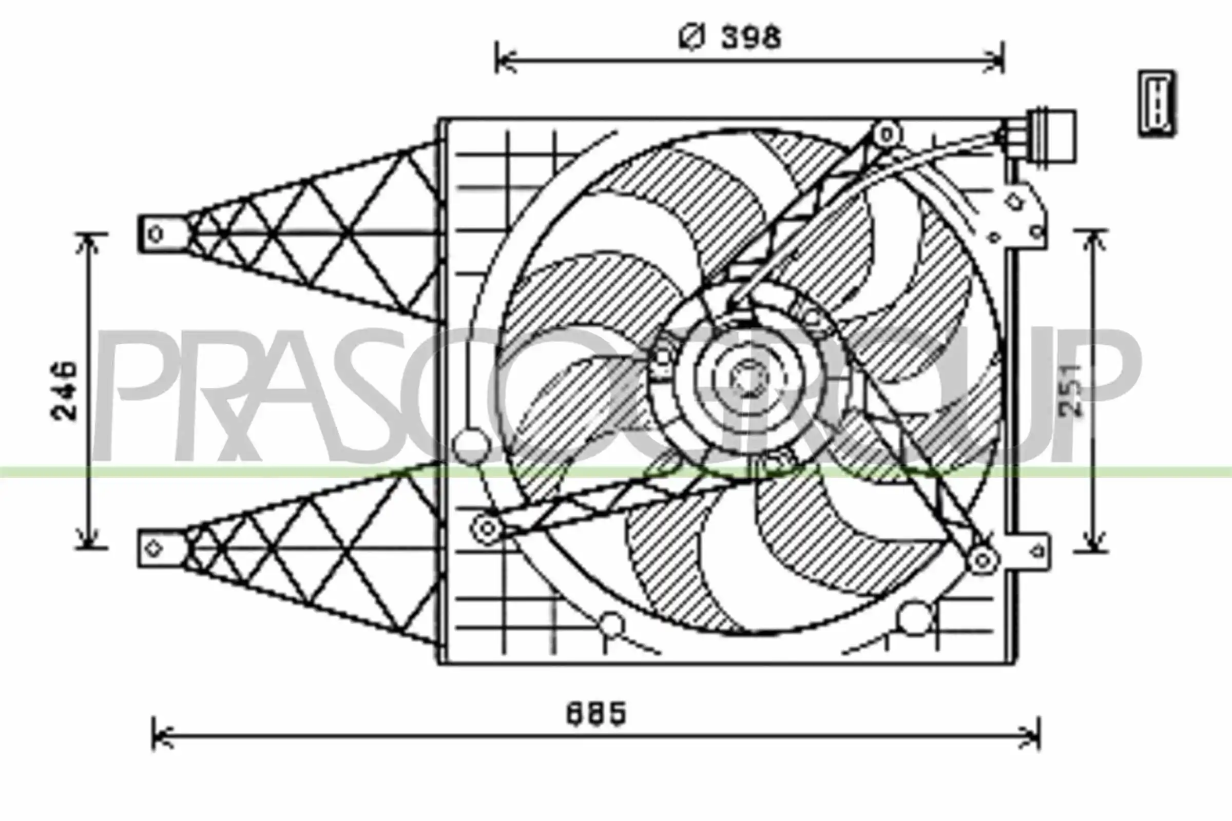 Ventilador de radiador Skoda Fabia II hatchback (5J2, 542, 572, 582) (2006 - 2014) precio, desde 93,82 EUR