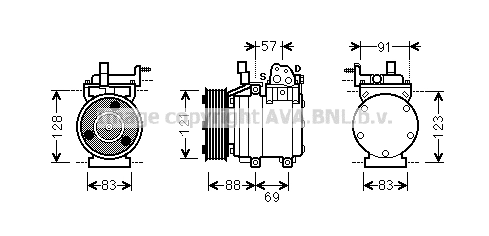 Compresor climatizador para Hyundai H-1 STAREX Starex 