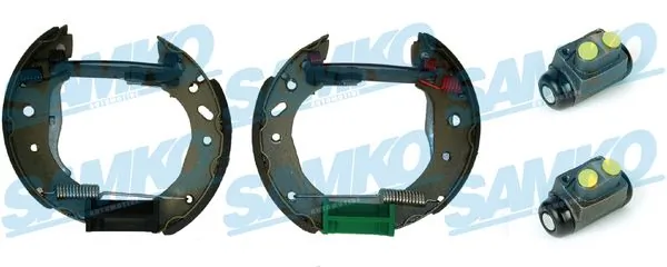 Juego de zapatas de frenos de tambor, con cilindros, completo Ford Escort  (1998-2000)