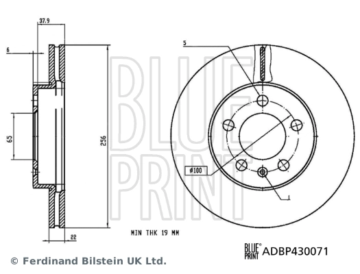 Disco de freno delantero Renault (RVI) 8550501978