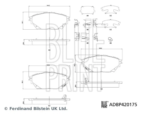 ML225275 Mitsubishi Pastillas delanteras