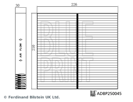 ADBP250045 Blue Print Filtro antipolen