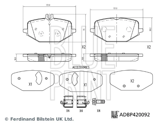 Pastillas freno traseras para Mercedes ML/GLE  W167