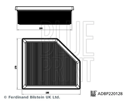 El filtro de aire Blue Print ADBP220128 precio, desde 11,35 EUR