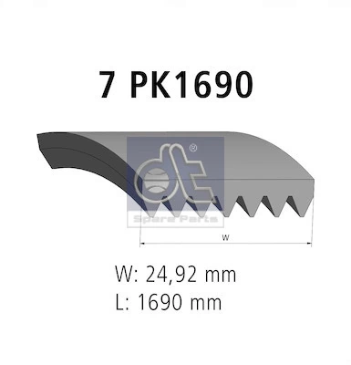 Correa de transmisión trapezoidal Continental/Siemens 7PK1690 precio, desde 18,66 EUR