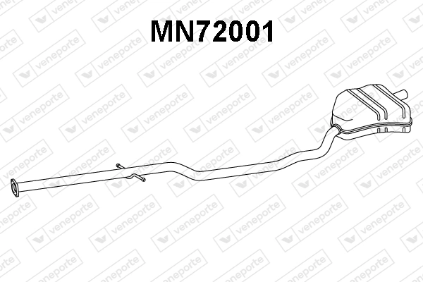 Silenciador trasero para Mini Cooper R50, R53