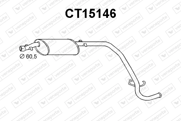 Silenciador trasero para Fiat Ducato 290
