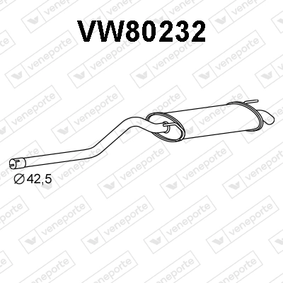 Comprar Silenciador trasero Volkswagen Caddy II 9U7 a bajo precio