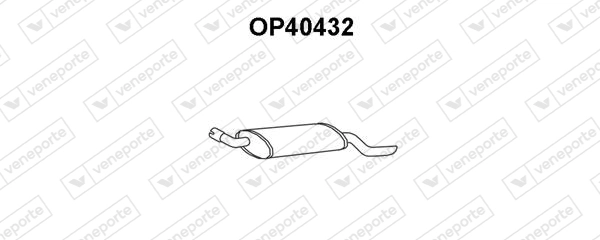 Silenciador trasero para Opel Combo