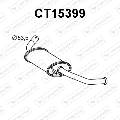 Silenciador trasero para Fiat Ducato 230L