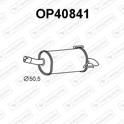 Silenciador trasero para Opel Astra A04