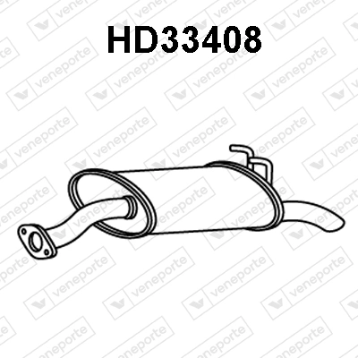 Silenciador trasero para Honda Civic EU, EP, EV