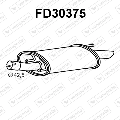 Precio del repuesto Silencioso trasero Fiesta IV hatchback