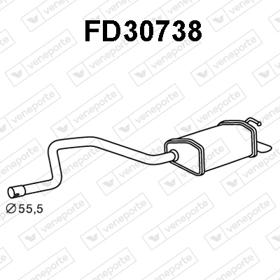 Precio del repuesto Silencioso trasero Mondeo III hatchback