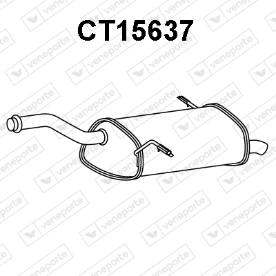Silencioso trasero para Citroen C4  (UD)