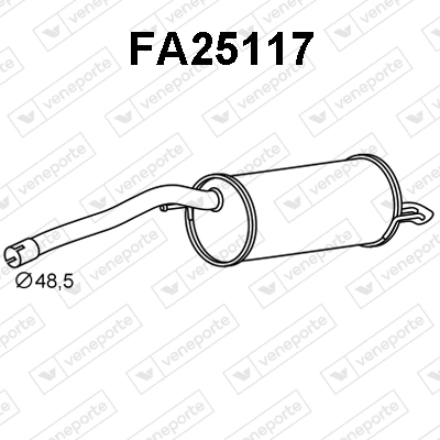 Silencioso trasero Fiat Doblo  (263, 152)