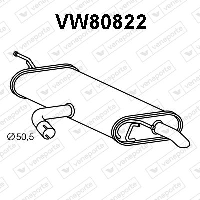 Silencioso trasero Nissan Sunny III desde 92,80 €