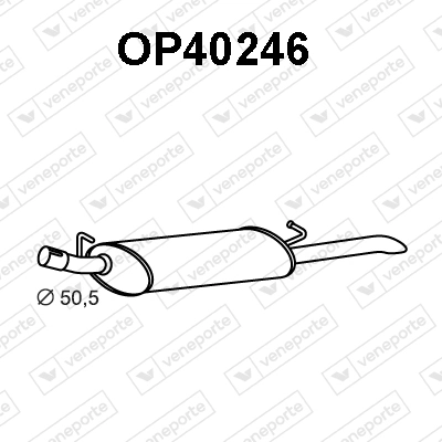 Silencioso trasero Opel Vectra  (1988-1995)