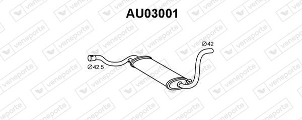 Silencioso trasero Audi 80  desde 65,61 €