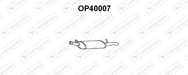 Silencioso trasero para Opel Vectra  (88, 89)