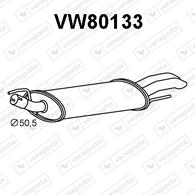 Comprar Silenciador trasero Volkswagen Golf III 1H5 a bajo precio