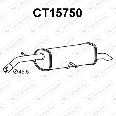 Silenciador trasero para Peugeot 3008 0U