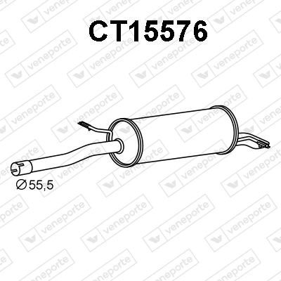 Silencioso trasero Citroen C5  (2001-2004)