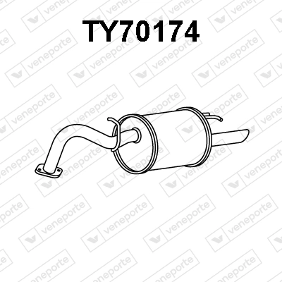Precio del repuesto Silencioso trasero Yaris hatchback