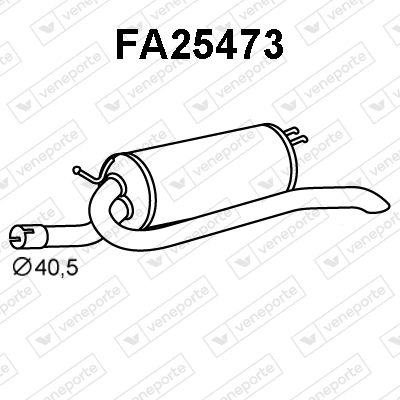 Silenciador trasero para Fiat Palio 178DX