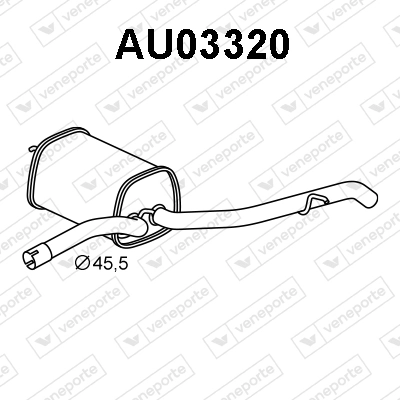 Silencioso trasero A2 hatchback (2000-2005) original desde 93,84 €